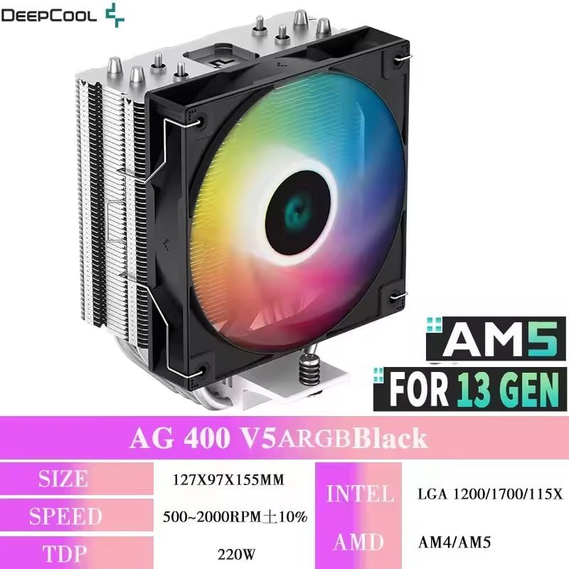 Air Cooler DeepCool AG400 ARGB 🛒💻🆒