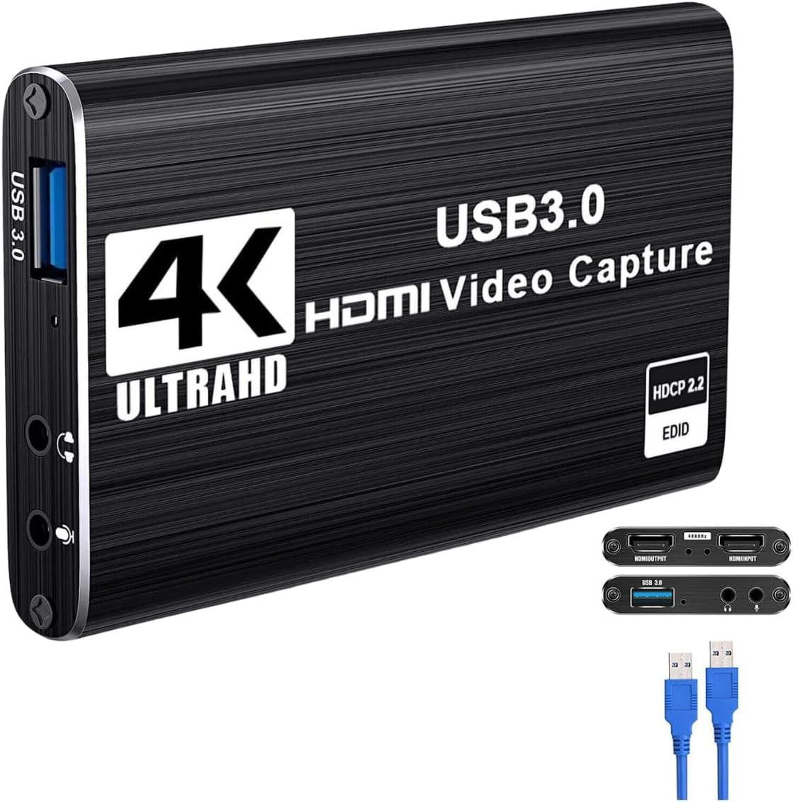 Placa de Captura HDMI 4K USB 3.0 para Streaming 🖥️🎮