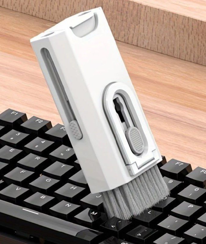 Escova de limpeza de teclado 8 em 1 multifuncional portátil para computador 🧹💻