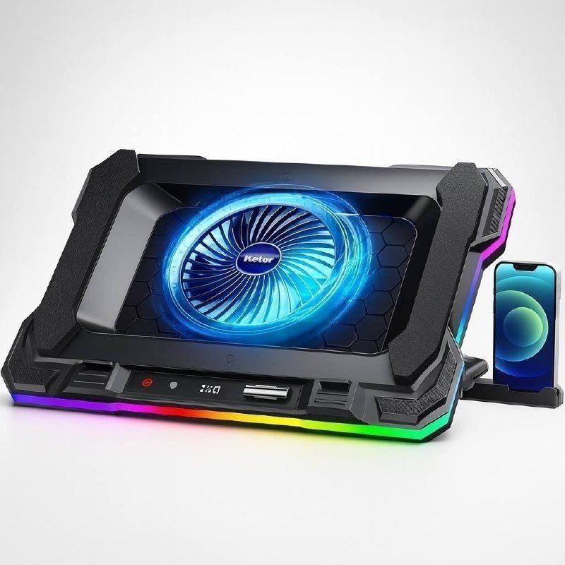 Base Gamer Para Notebook Rgb Preto Multicolor 🖥️🎮