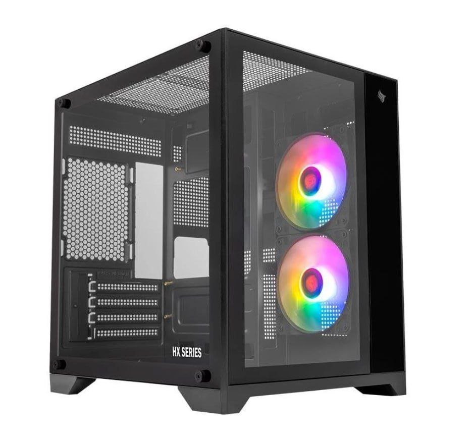 Gabinete Gamer Pichau HX110, Mini-Tower, Lateral de Vidro, Com 2 Fans, Preto 🖥️🎮