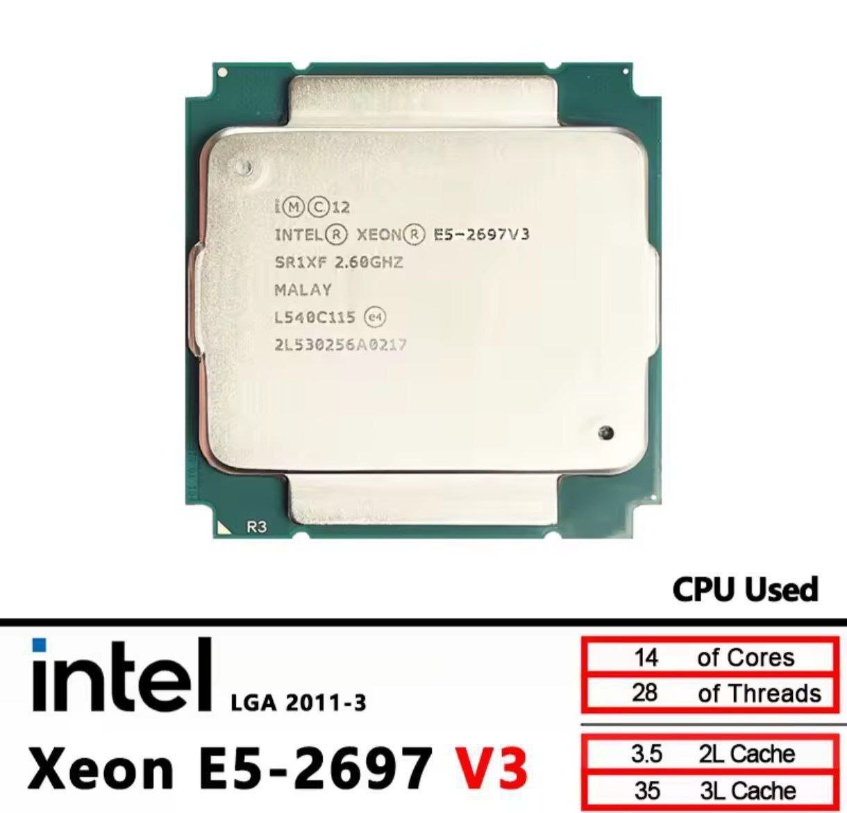 Xeon E5 2697v3 14/28 3.6ghz