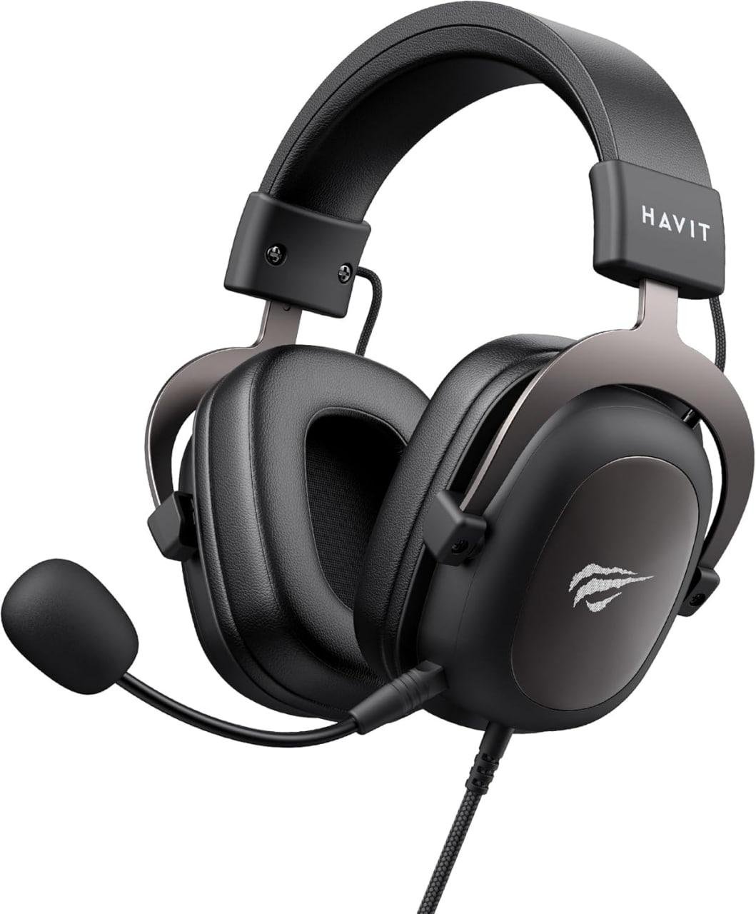 Havit Headphone Fone de Ouvido H2002d, Gamer, com Microfone, Falante 53mm, Plug 3,5mm, compatível com XBOX ONE e PS4 🎧🎮