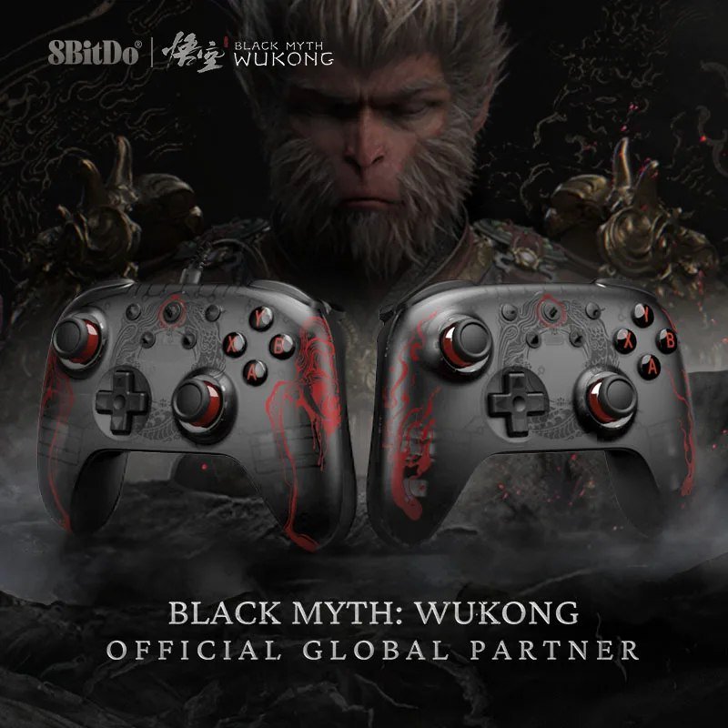 Controle Sem Fio 8BitDo Ultimate 2C (Black Myth Wukong Edition) 🎮