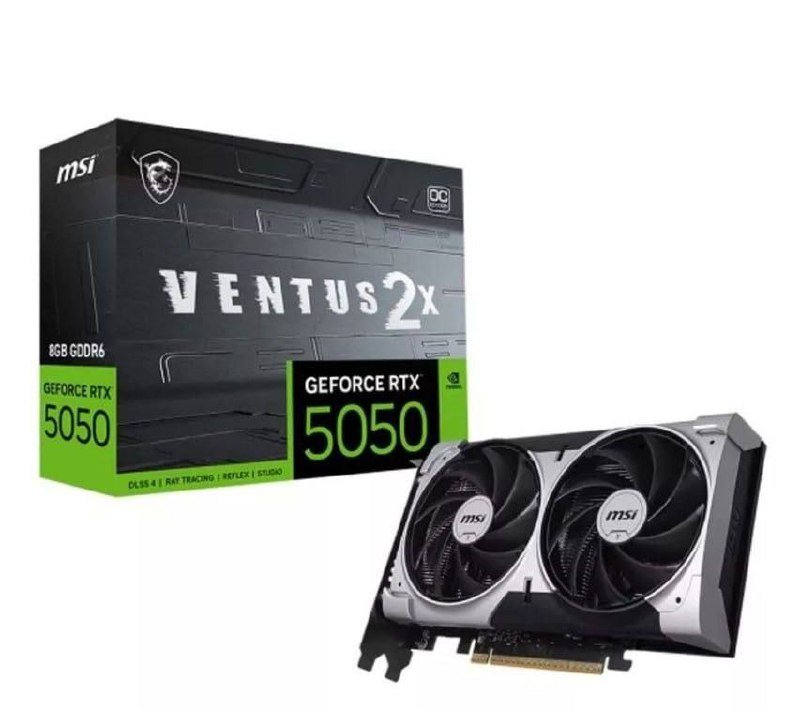 Placa de Vídeo NVIDIA GeForce MSI RTX5050 8GB Ventus 2x OC 🖥️🎮