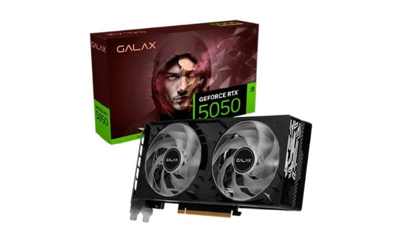Placa de Vídeo Galax GeForce RTX 5050 1-Click OC NVIDIA Geforce, 8GB 🖥️🎮