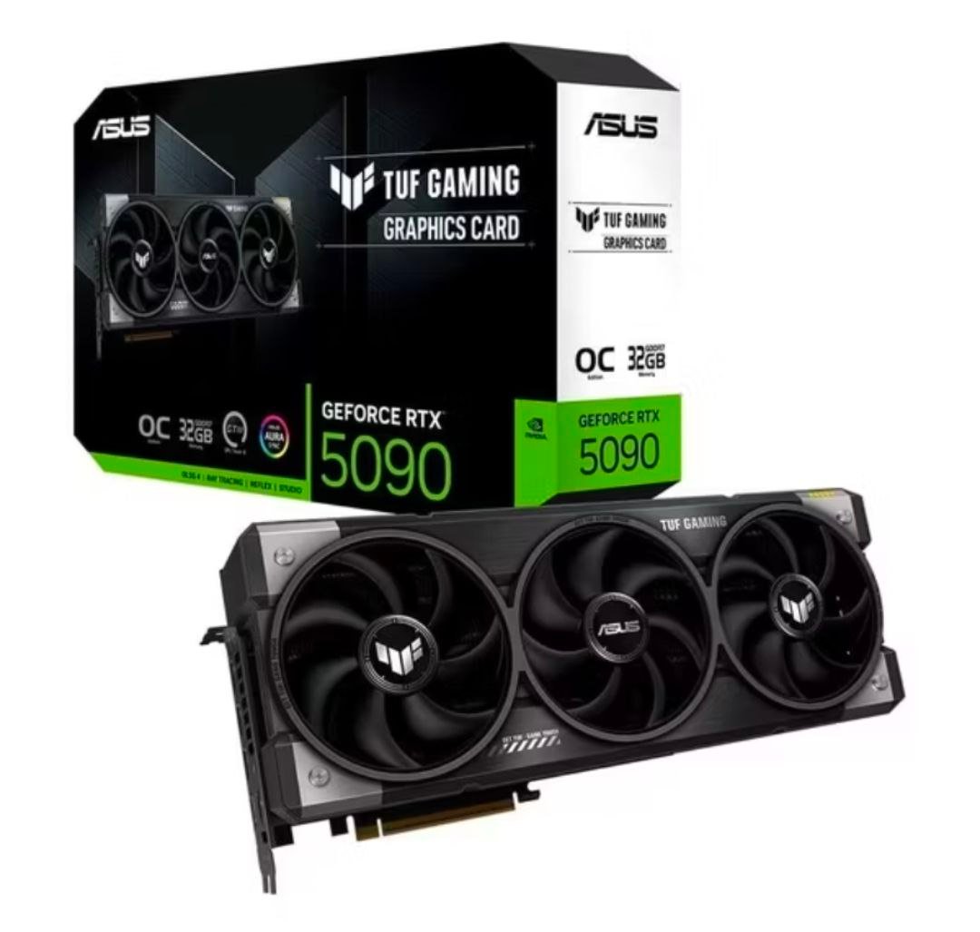 Placa de Vídeo NVIDIA GeForce ASUS RTX5090 TUF Gaming OC 32GB 🛒🎮