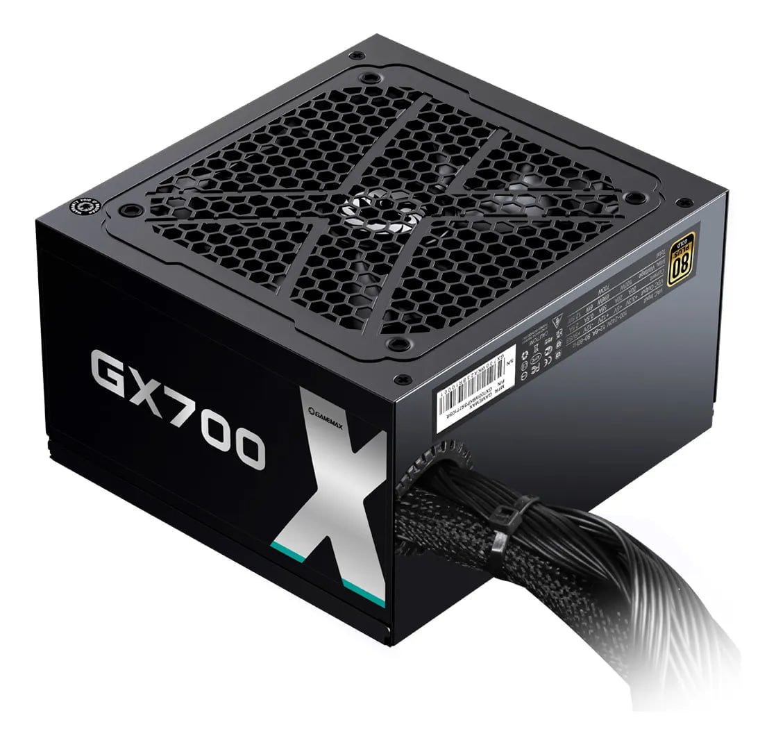 Fonte Gamemax GX700, 700W, 80 Plus Gold, PFC Ativo