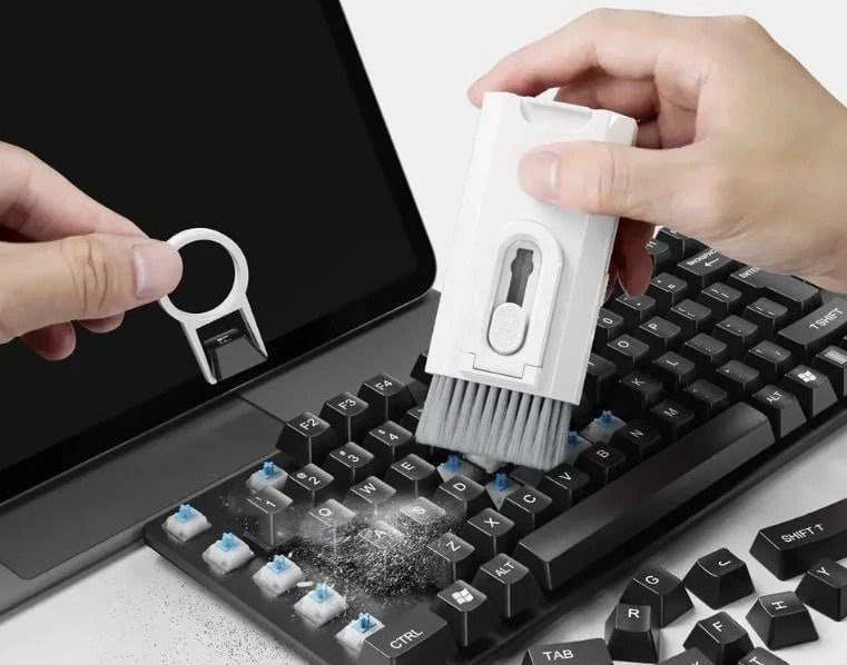 KIT de Limpeza para Teclado, Tela de Celular e Fones de Ouvido (8 EM 1) 🧼📱🎧