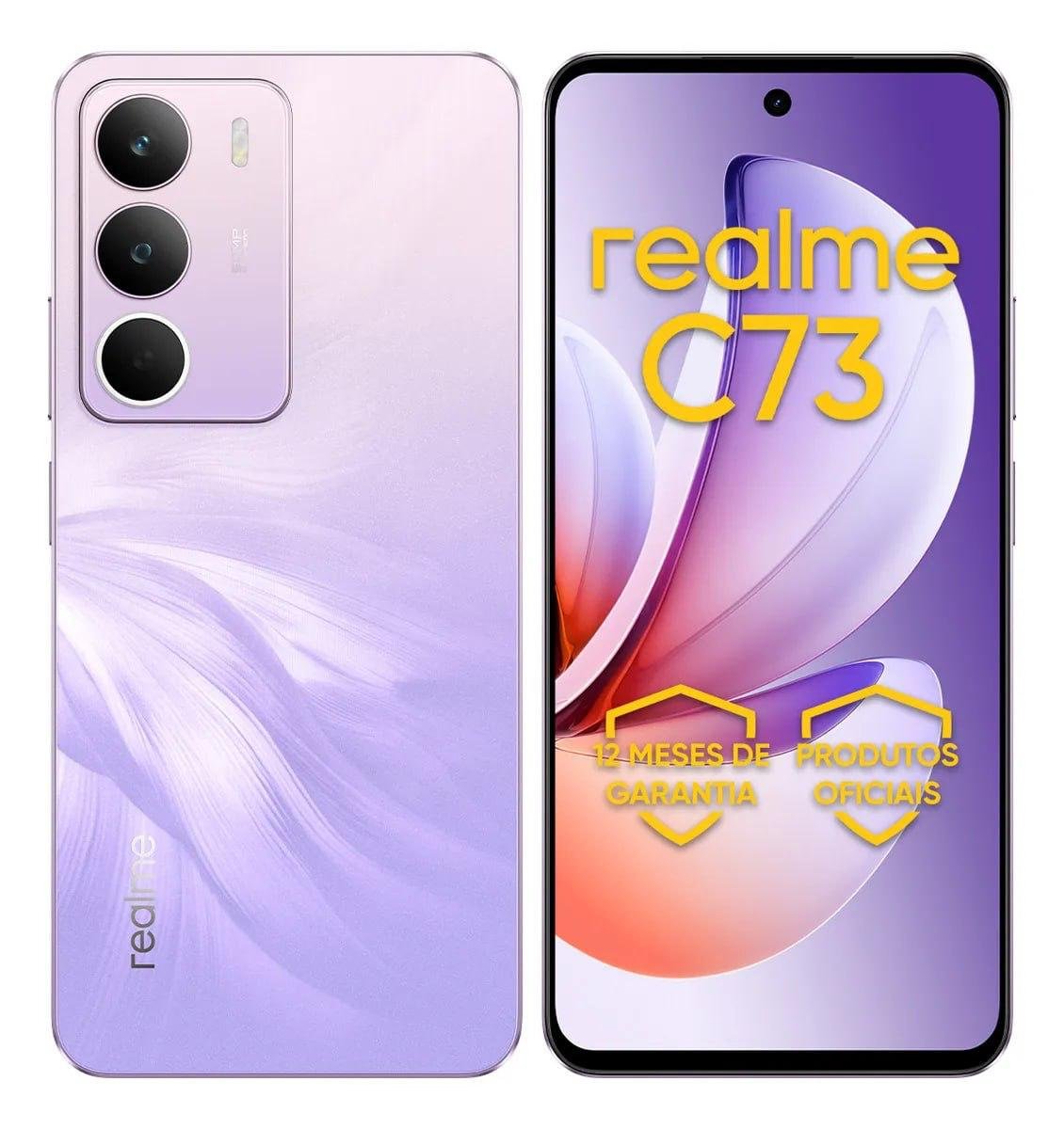 Celular Smartphone Realme C73 256gb 8gb Ram Dual Sim 120hz 6000mAh Violeta 🛒📱