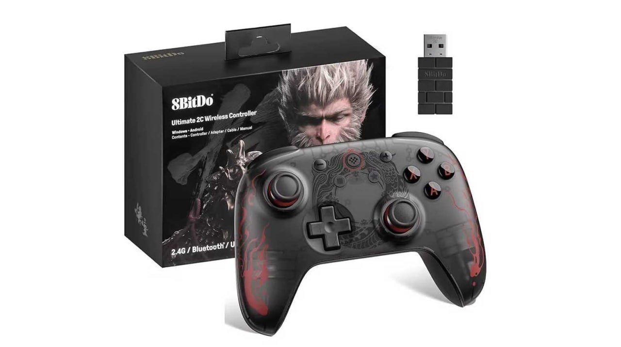 Controle Sem Fio 8BitDo Ultimate 2C Hall Effect, Black Myth: Wukong 🎮