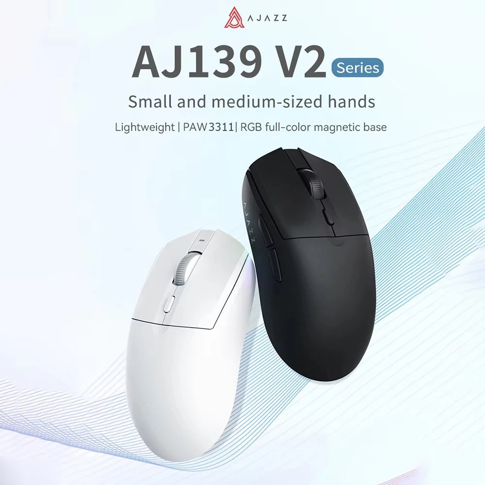 AJAZZ AJ139 V2 MC Mouse Gamer sem fio Trimode 🖱️🎮
