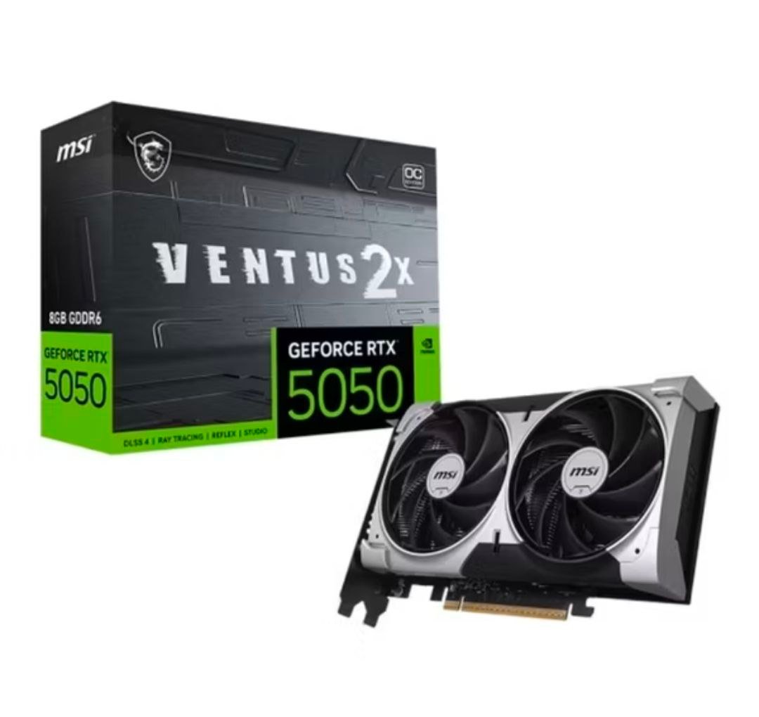 Placa de Vídeo NVIDIA GeForce MSI RTX5050 8GB Ventus 2x OC 🛒🖥️