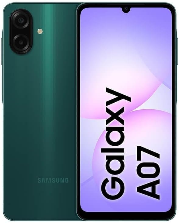 Celular Samsung Galaxy A07 128GB, 4GB, Câm. 50MP, Tela 6.7" - Verde 📱
