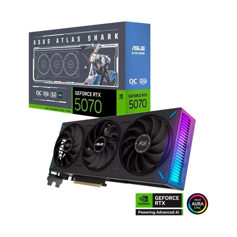 Placa de Vídeo ASUS ATS RTX 5070 O12G NVIDIA Geforce, 12GB 🖥️🎮
