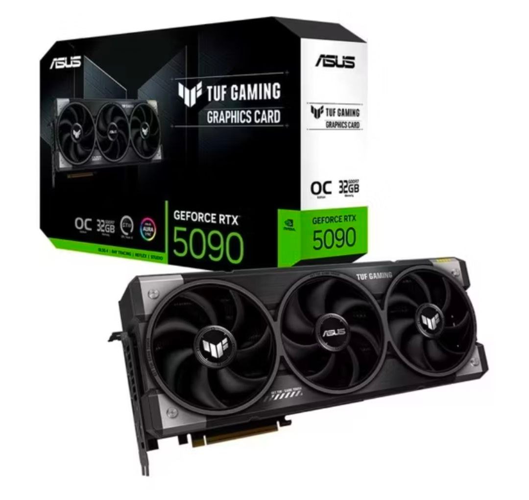 Placa de Vídeo NVIDIA GeForce ASUS RTX5090 TUF Gaming OC 32GB GDDR7 🖥️🎮