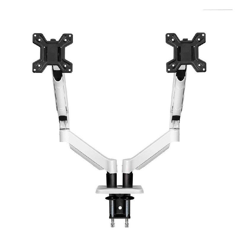Suporte Articulado Para Dois Monitores Zinnia Nimbo 210, 13 Pol. a 32 Pol. Branco 🖥️🛒