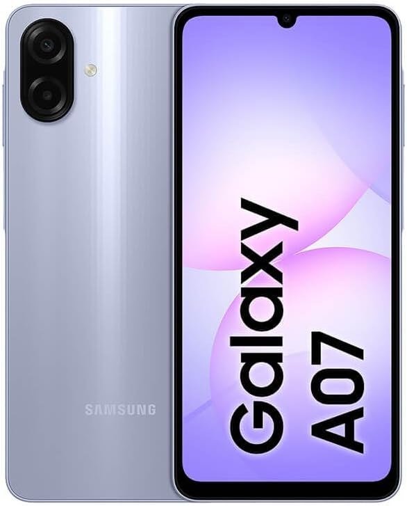 Celular Samsung Galaxy A07 128GB, 4GB, Câmera 50MP, Tela 6.7" - Violeta 📱