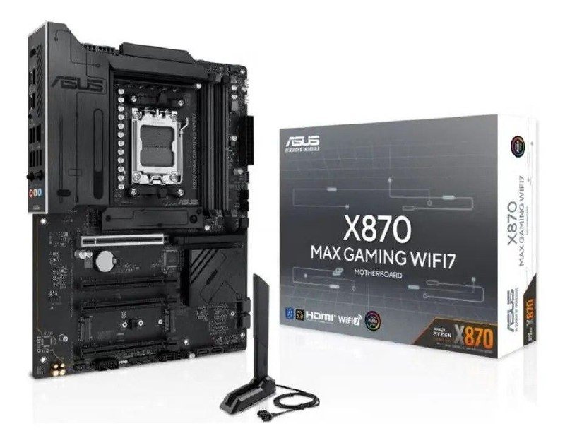Placa Mãe Asus X870 Max Gaming Wifi 7 AMD AM5 DDR5 ATX 🖥️