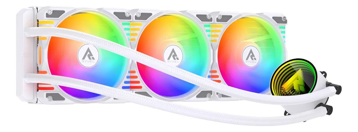 Water Cooler Ryvel Lumin Wave 360 Rosa Argb 💻❄️