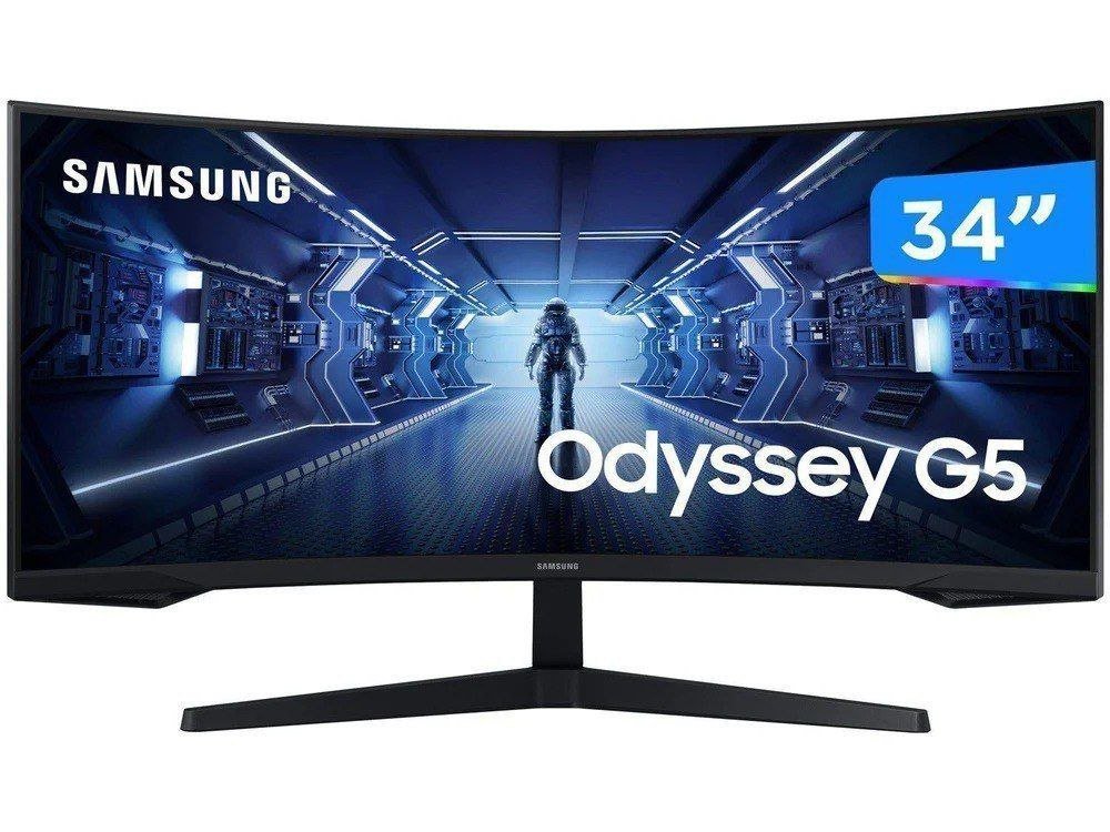 Monitor Gamer Curvo Samsung Odyssey G5 VA 34" UWQHD 165Hz 1ms 🔥🔥🖥️