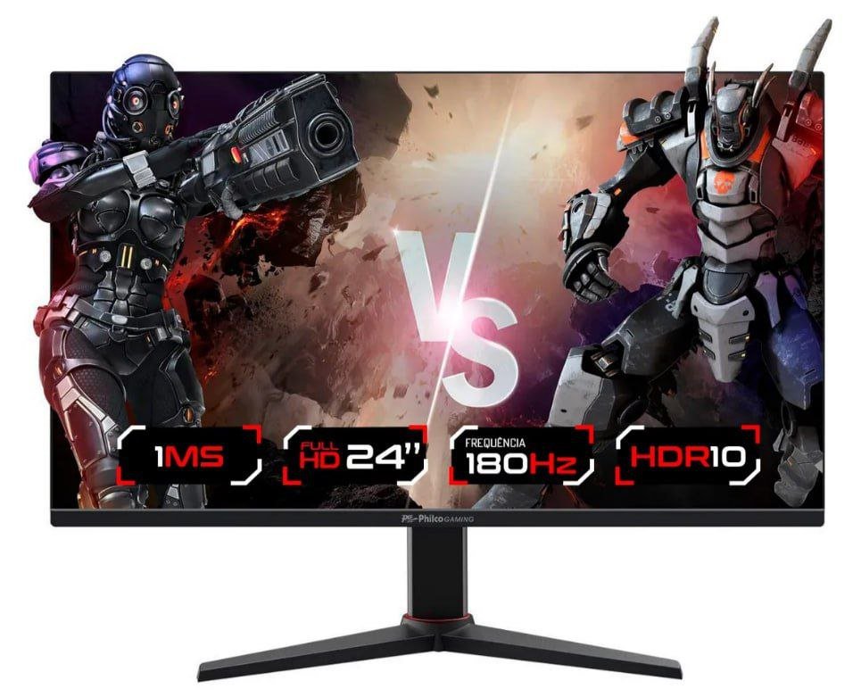 Monitor Gamer Philco 24” 180Hz Full HD 1MS PMG24M23T 🖥️🎮