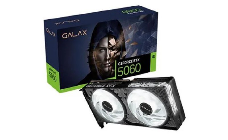 Placa de Vídeo Galax RTX5060 1-Click OC NVIDIA GeForce, 8GB 🎮🖥️