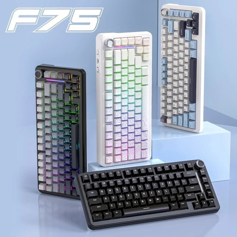 Teclado Mecânico Freewolf F75 Tri-Mode 4000mAh ⌨️🖥️