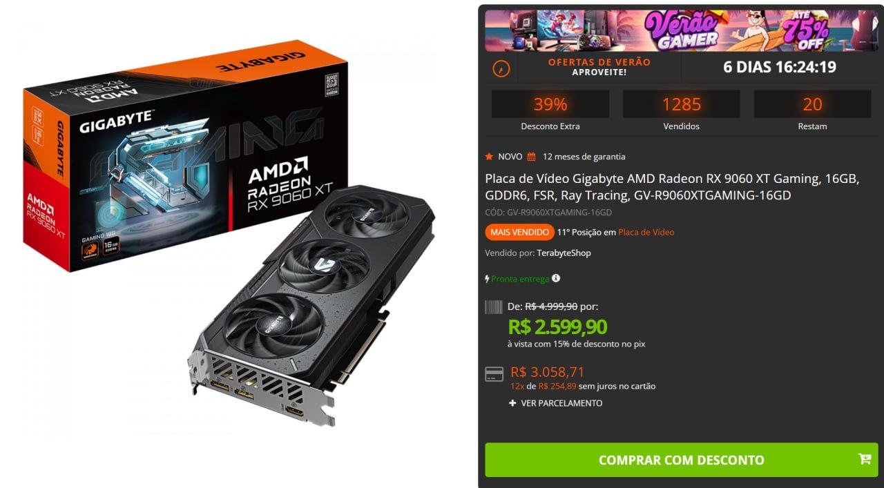 RX 9060 XT 16GB GIGABYTE GAMING 🎮🛒