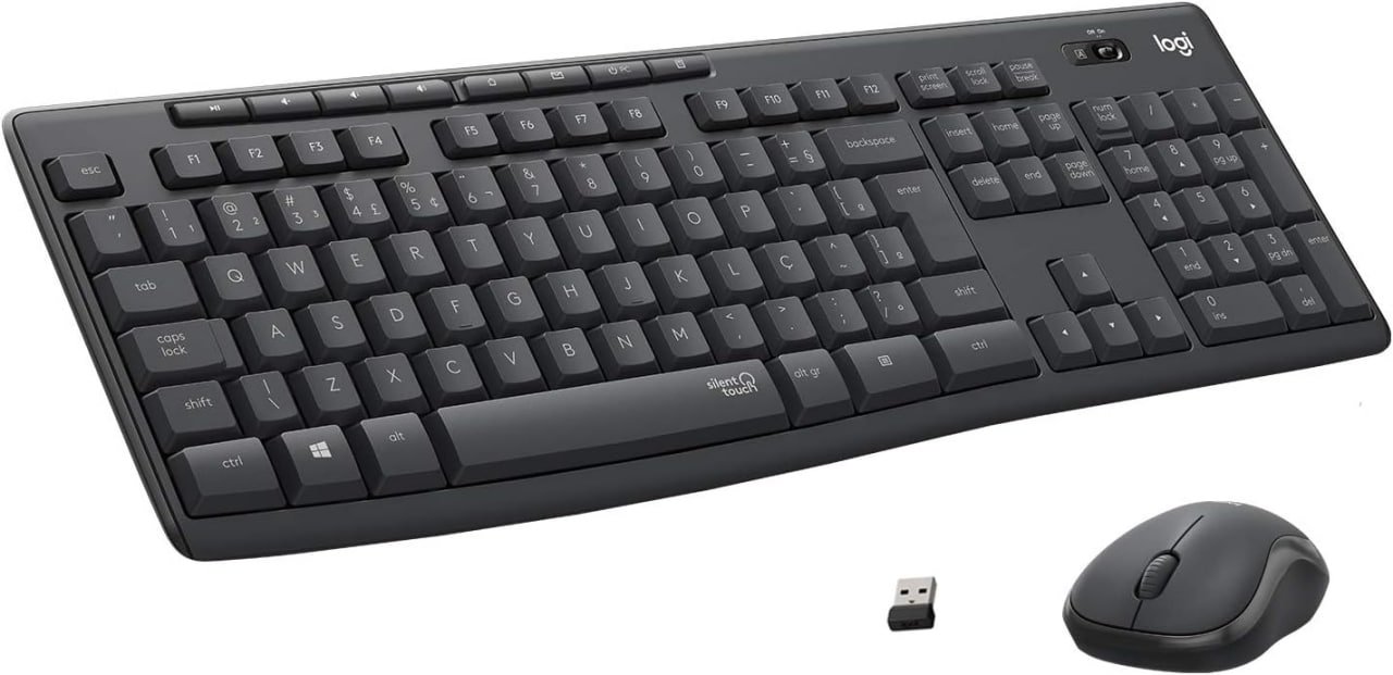 Combo Teclado e Mouse sem fio Logitech MK295 com Digitação e Clique Silencioso ⌨️🖱️