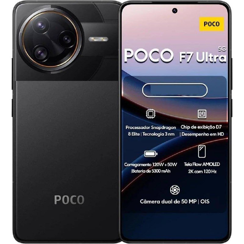 Smartphone Poco F7 Ultra 5G 512gb / 256gb Snapdragon 8 Amoled 2K 120Hz Pronta Entrega 🛒📱