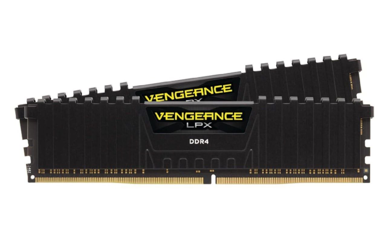 Memória DDR4 - 16GB (2x 8GB) / 3.200MHz - Corsair Vengeance LPX - CMK16GX4M2B3200C16 - Preto 🛒