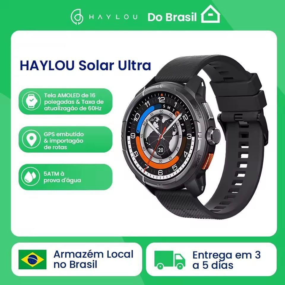Haylou Solar Ultra GPS Smartwatch 🕒⌚