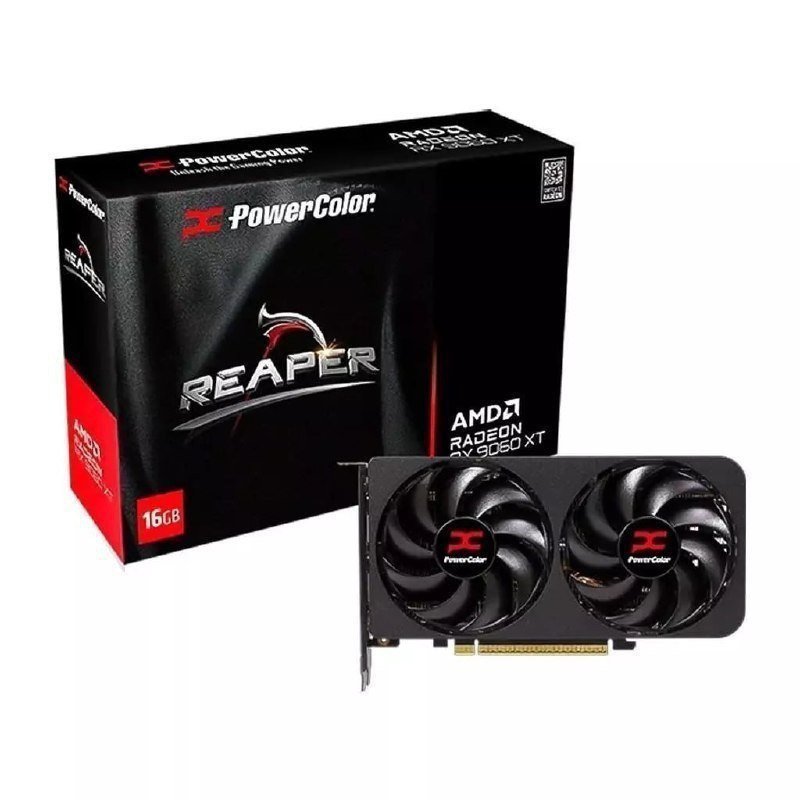 Placa de Vídeo Gpu Powercolor Amd Radeon Rx 9060xt 16gb Gddr6 🔥