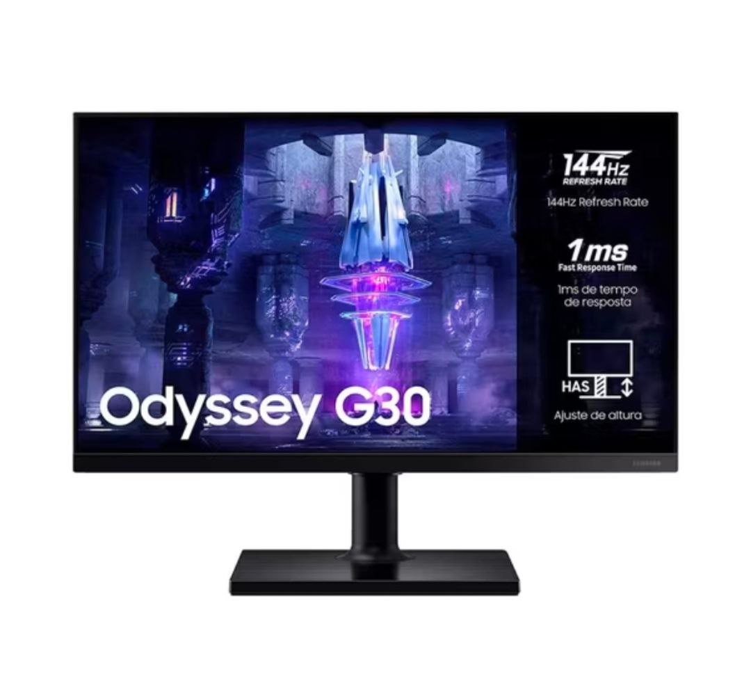 Monitor Gamer Samsung Odyssey G30 24" Led FHD 144Hz 1ms 🖥️🎮