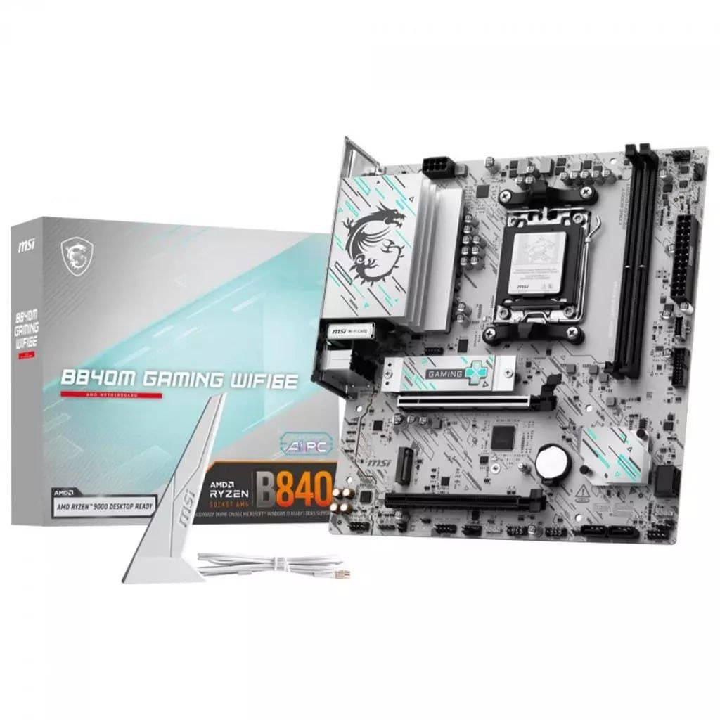 Placa Mãe MSI B840M Gaming WiFi6E, Chipset B840, AMD AM5, mATX, DDR5X 🖥️