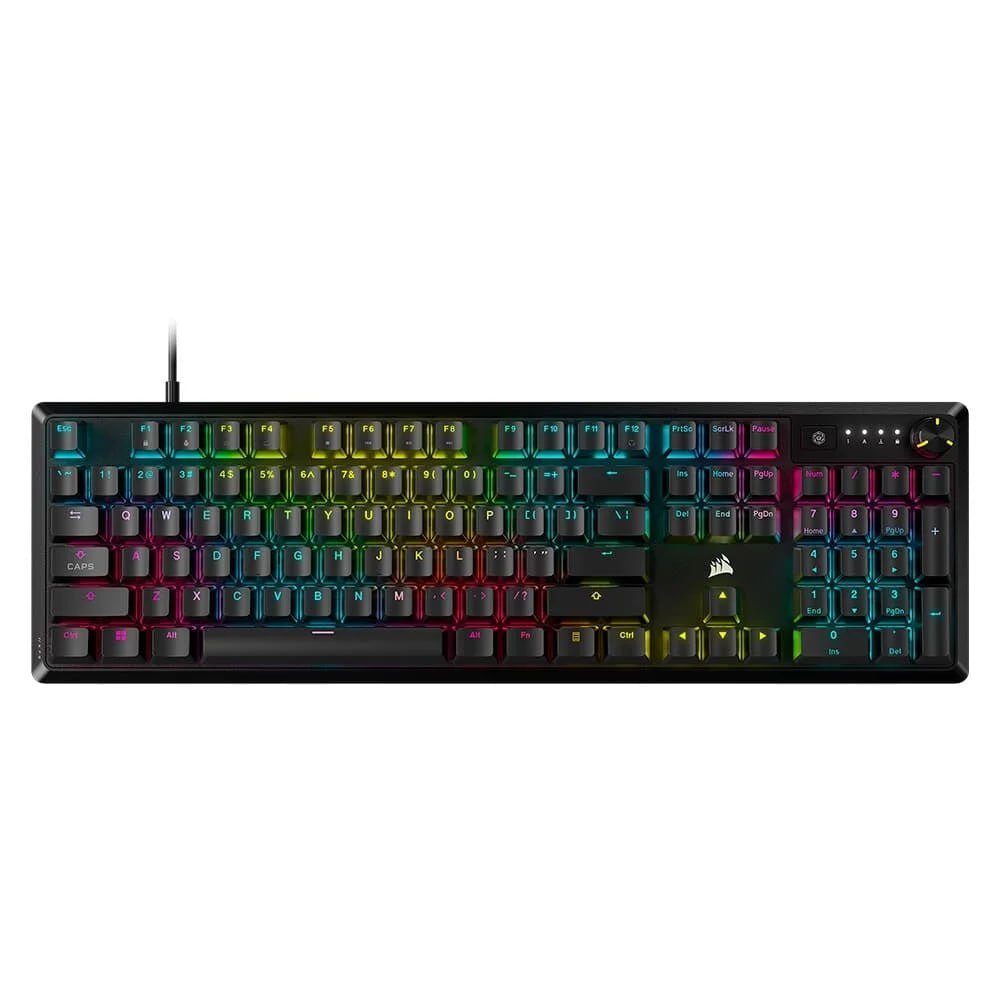 Teclado Gamer Mecânico Corsair K70 Core RGB, Teclas lineares Vermelho, USB 3.0, Preto 🖥️🎮