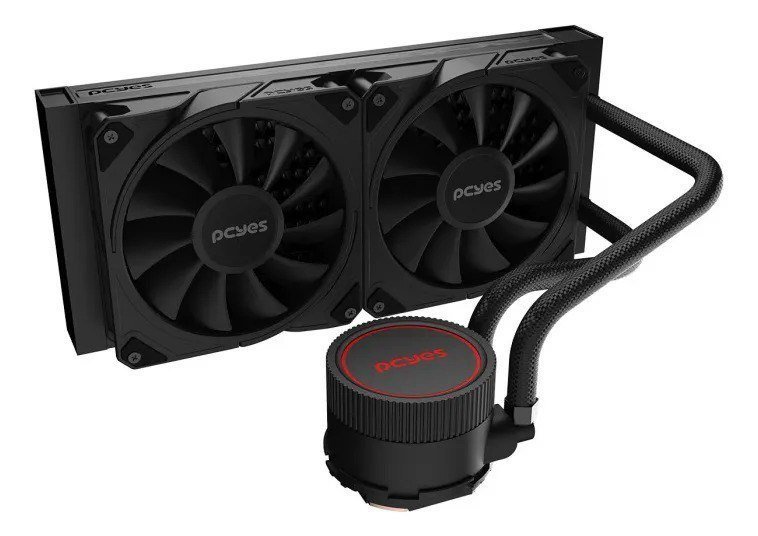 Water Cooler Pcyes Wcsf3240br Vulcan Para Intel E AMD Preto 🛒🧊