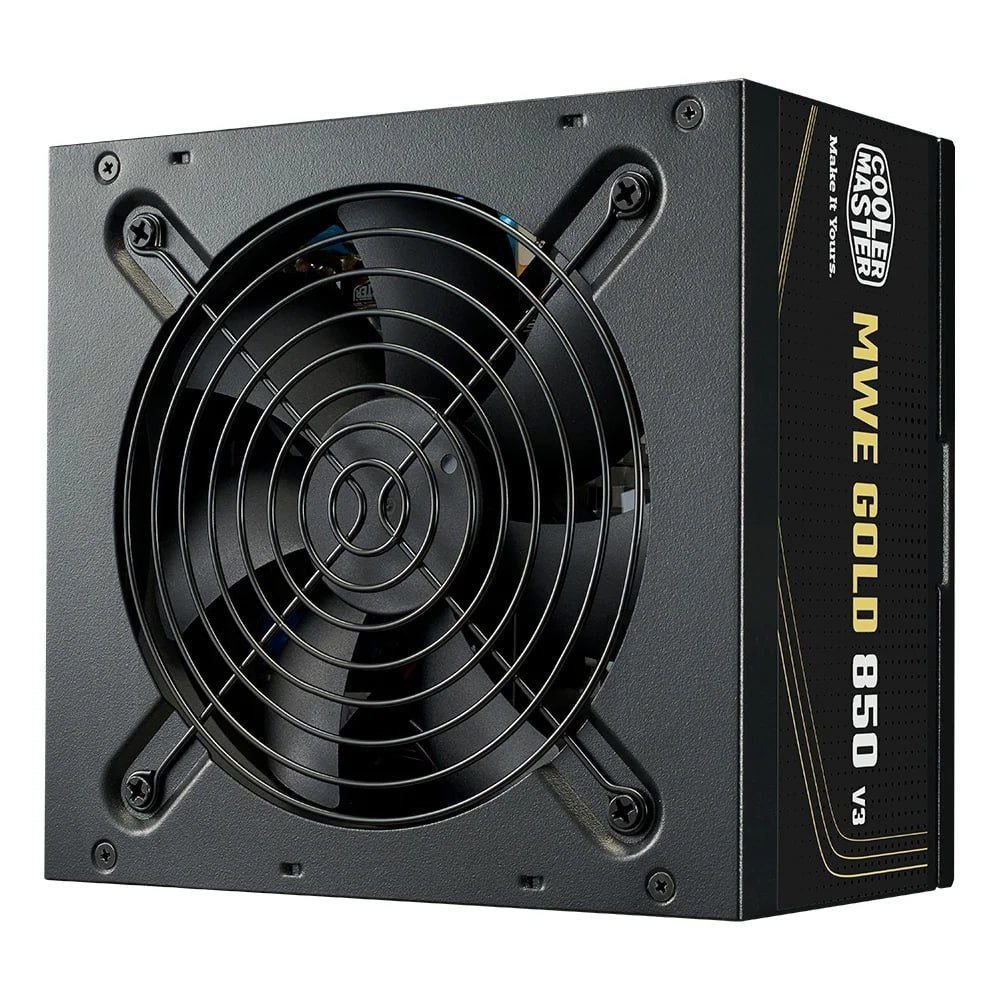 Fonte Cooler Master MWE Gold 850 V3, 850W, 80 Plus Ouro, ATX 3.1, PFC Ativo, Preto - MPE-8506-ACAG-BBR 🛒
