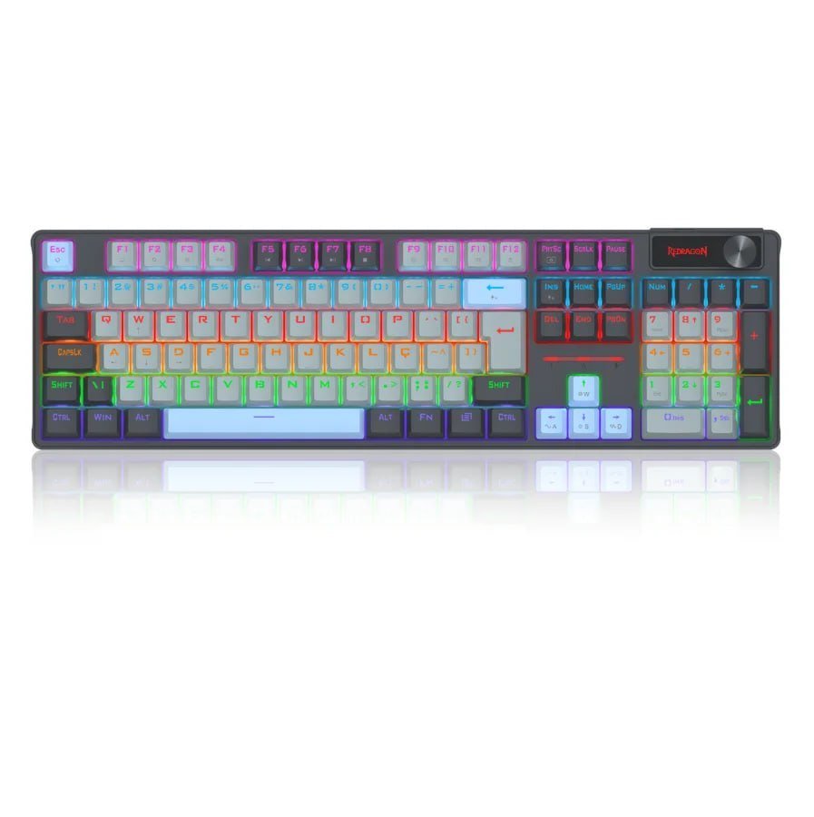 Teclado Mec Redragon Caesura, Rainbow, Usb, Switch Brown 🛒⌨️