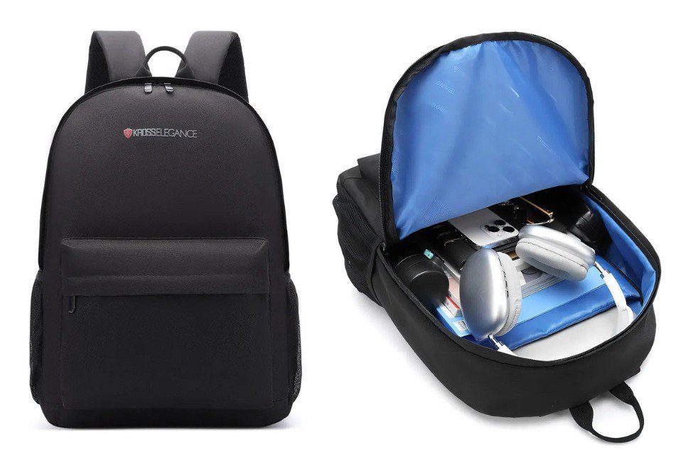 Mochila Kross Elegance Black Para Notebook 15.6 -ke-bpl08 Cor Preto 🎒