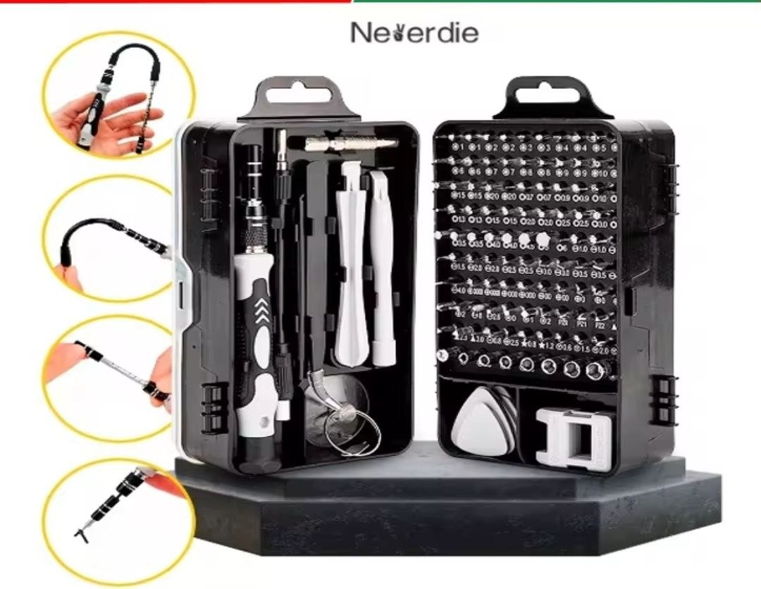 Kit Ferramentas 115 Peças Jogo Mini Chaves Precisão Multiuso Celular Notebook Tablet 🛠️🧰