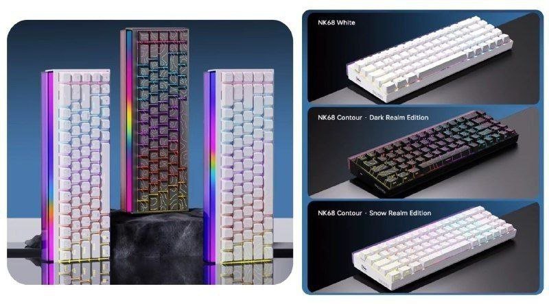 Teclado Mecânico Ajazz NK68 (PRETO) 🔥⌨️