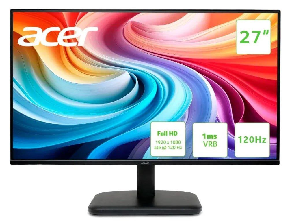 Monitor Acer 27" IPS 120Hz FHD 1MS 🖥️