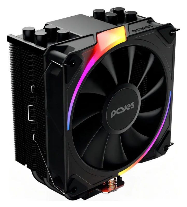 Aircooler Pcyes Frost Pulse Argb Black Vulcan 180W 🛒❄️