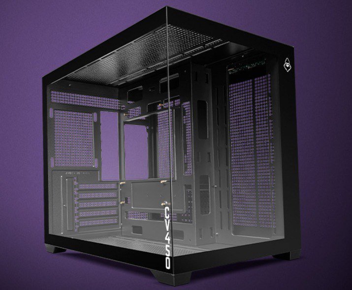 Gabinete Gamer Mancer CV450, Mini-Tower, Lateral de Vidro, Preto 🖥️🛒