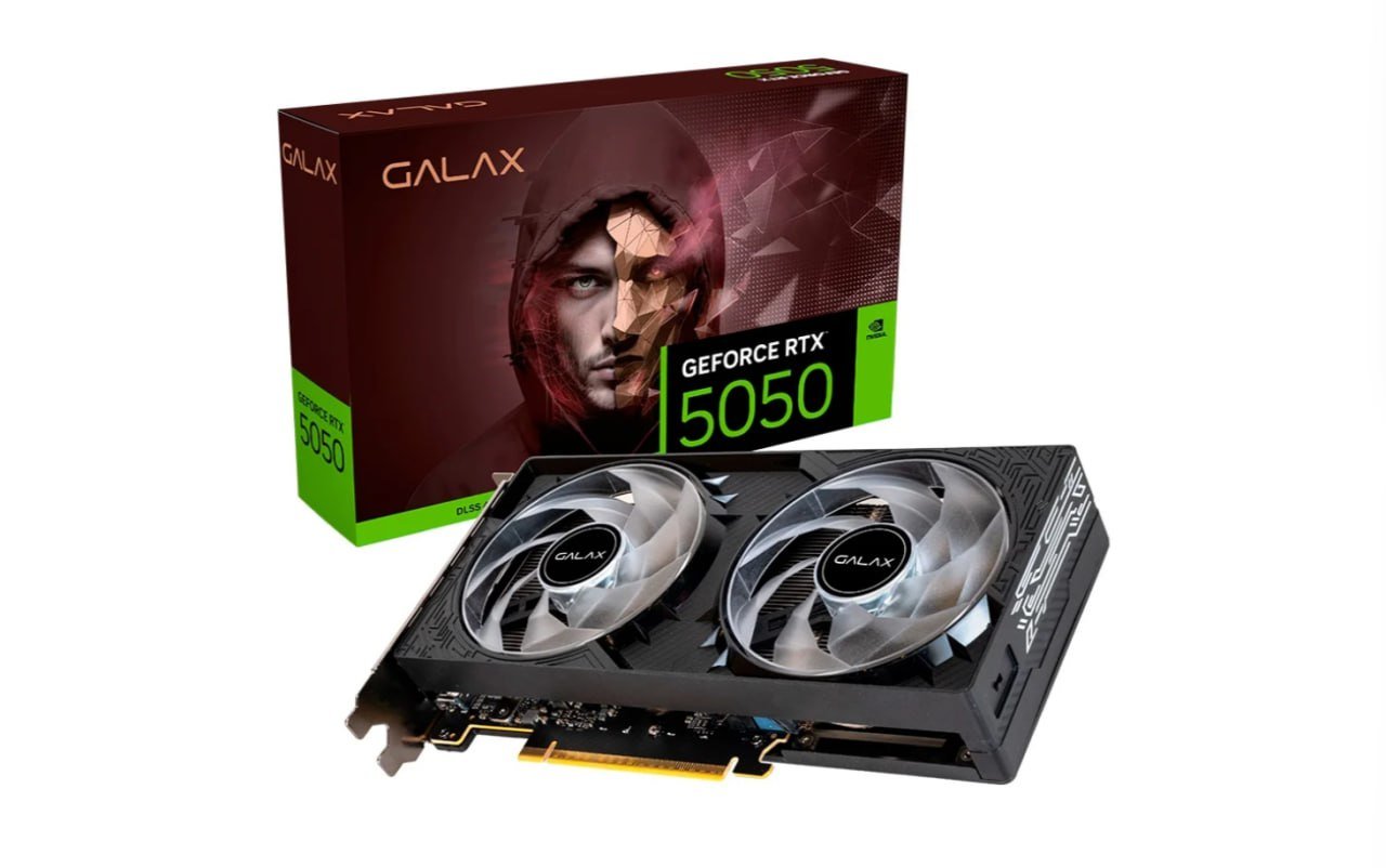 Placa de Vídeo GALAX NVIDIA GeForce RTX 5050 1-Click OC, 8GB 🖥️🎮