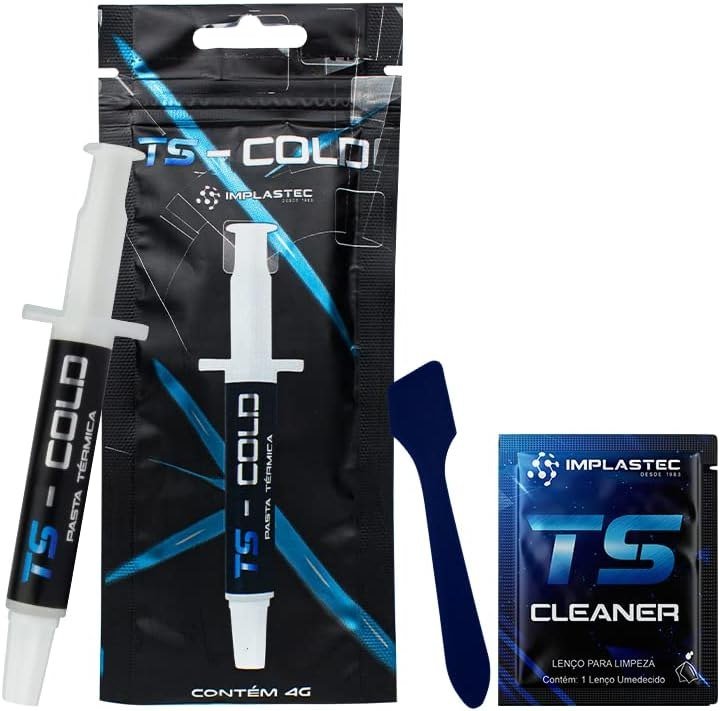 PASTA TÉRMICA TS - COLD 10,5 W/MK SERINGA 4G - IMPLASTEC 🛒