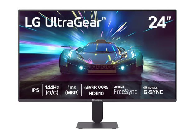 Monitor LG UltraGear™ 24" FHD IPS 144Hz, 1ms (MBR) 🖥️🎮