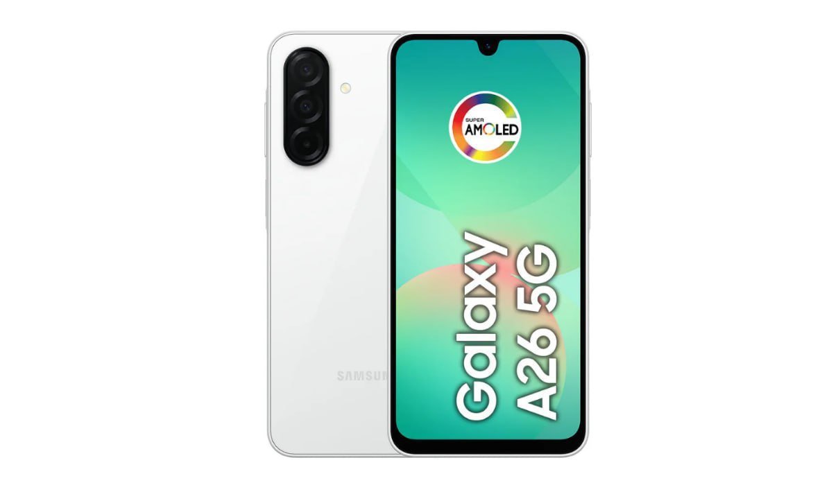 Smartphone Samsung Galaxy A26 5G, 256GB, 8GB RAM, Câmera 50MP, IP67, Tela 6.7", NFC - Branco (AM) 📱